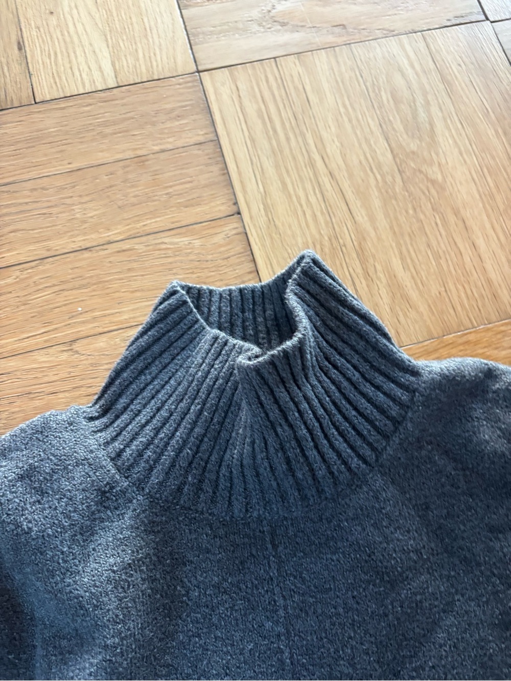 Banana Republic Charcoal Gray Turtleneck Sweater Dress - Picture 2 of 4